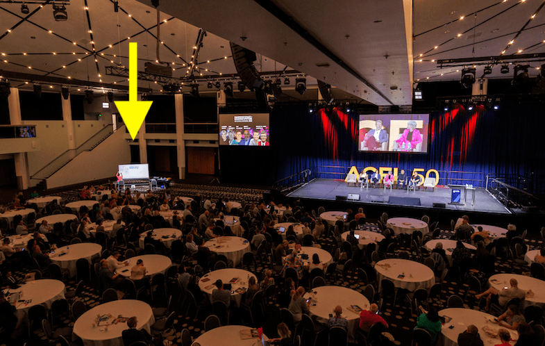 Graphic recording set up_DrSuePillans_conference