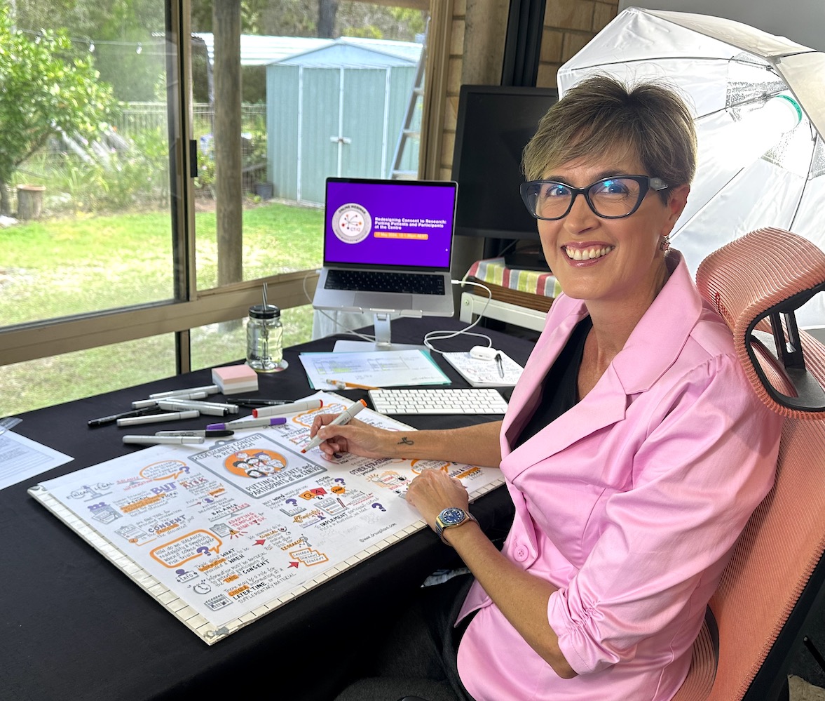 Dr Sue Pillans_graphic recording_CTIQ_clinical trials